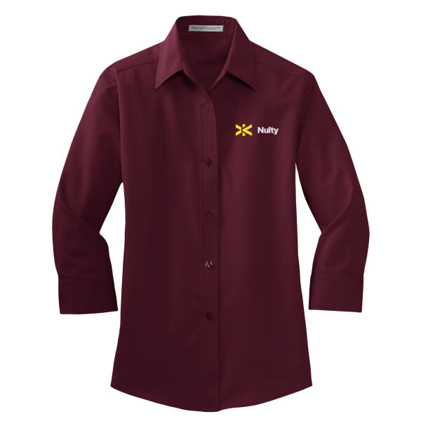 Port Authority® Women's 3/4-Sleeve Easy Care Shirt Thumbnail